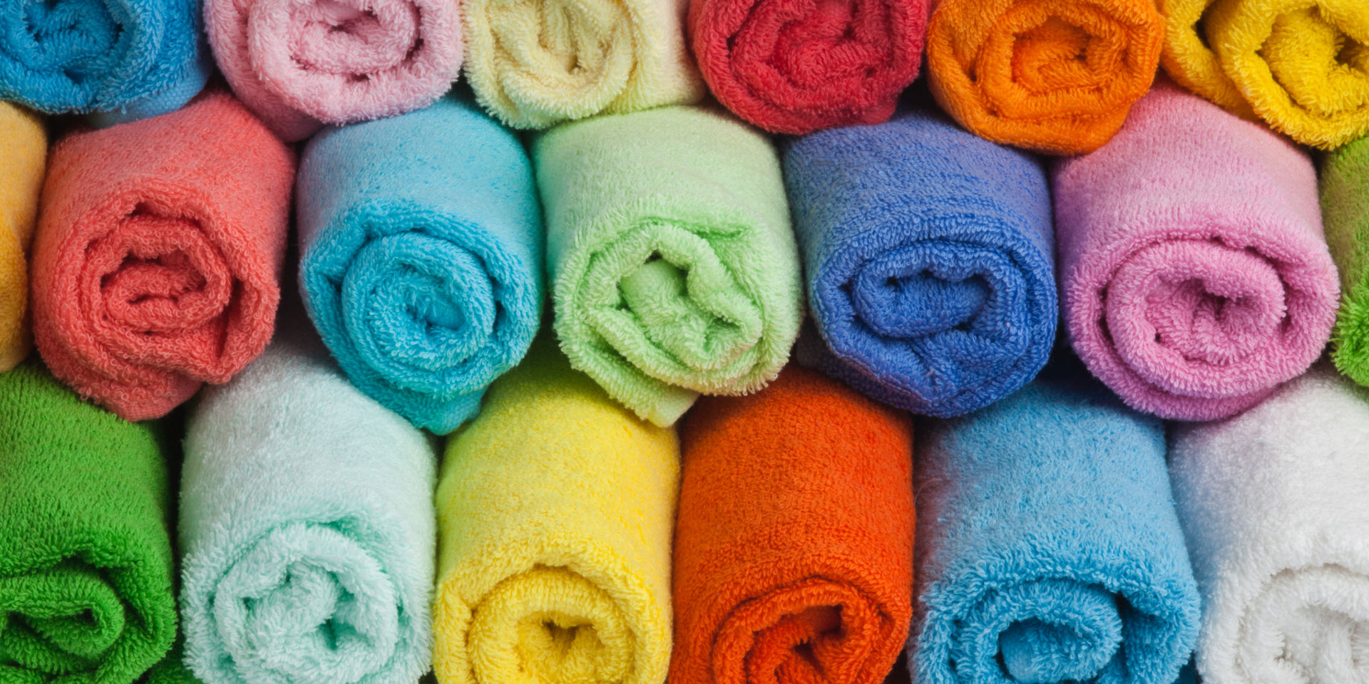 colorful towels